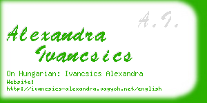 alexandra ivancsics business card